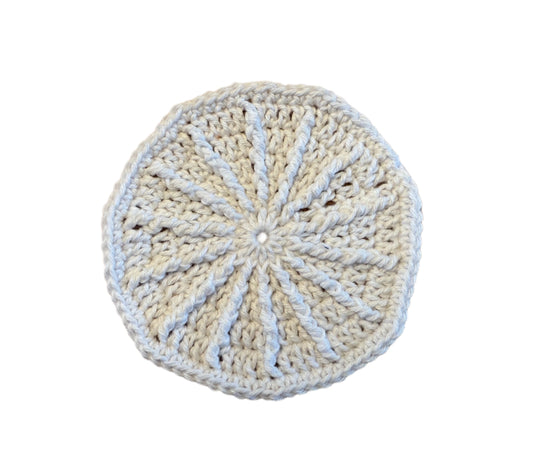 Round crochet resuseable makeup remover pad or scrubbiesXL